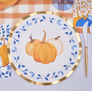 Fall Disposable Table Setting 2 Fall Disposable Table Setting