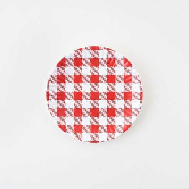 Red Gingham Melamine Plates 5 180 degrees red gingham melamine plate set of 4 5 70317