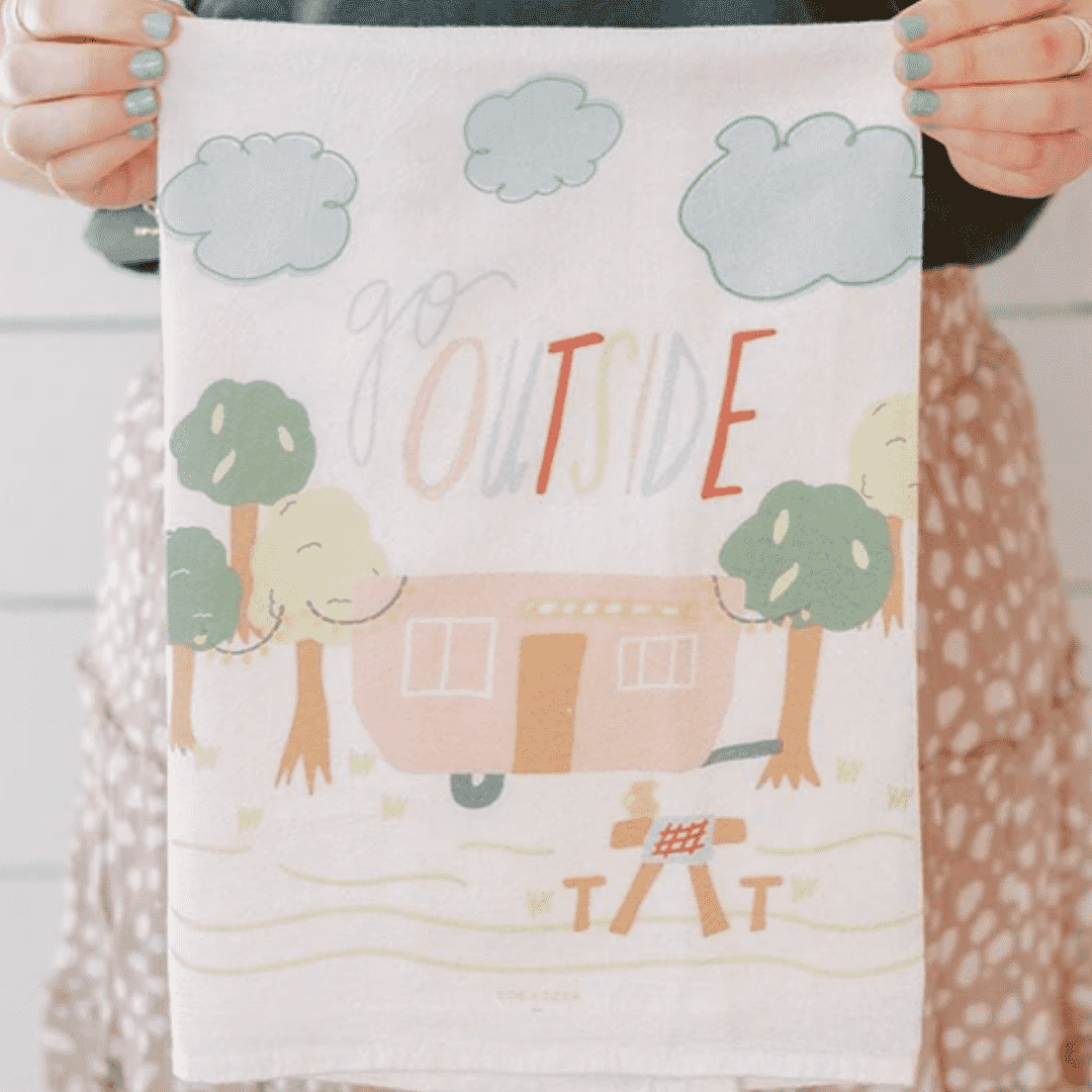 Go Outside Tea Towel 3 Go Outside Tea Towel - Image 2